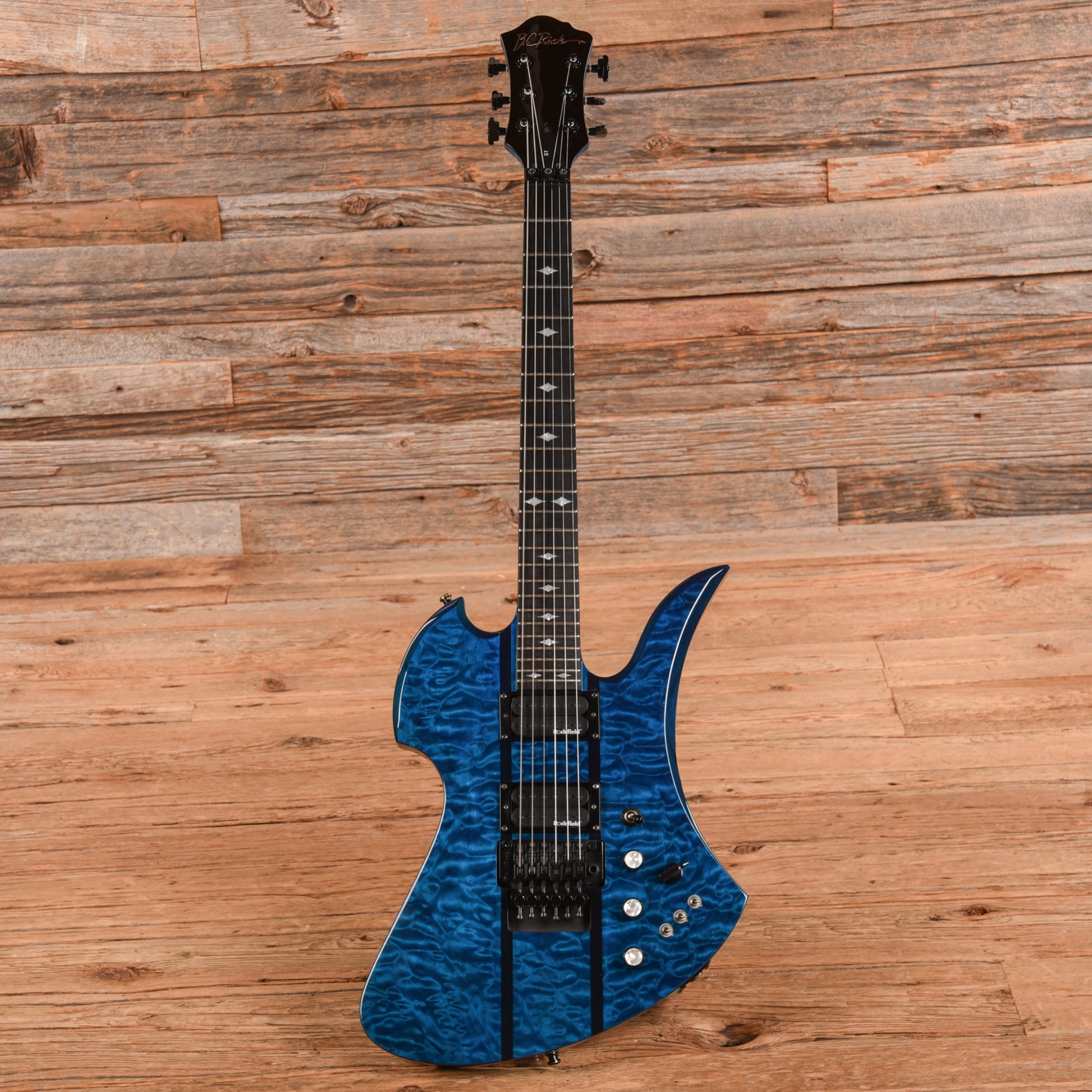 B.C. Rich Mockingbird ST Transparent Blue Electric Guitars / Solid Body