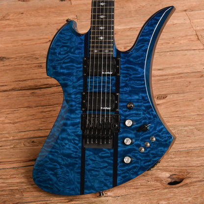 B.C. Rich Mockingbird ST Transparent Blue Electric Guitars / Solid Body