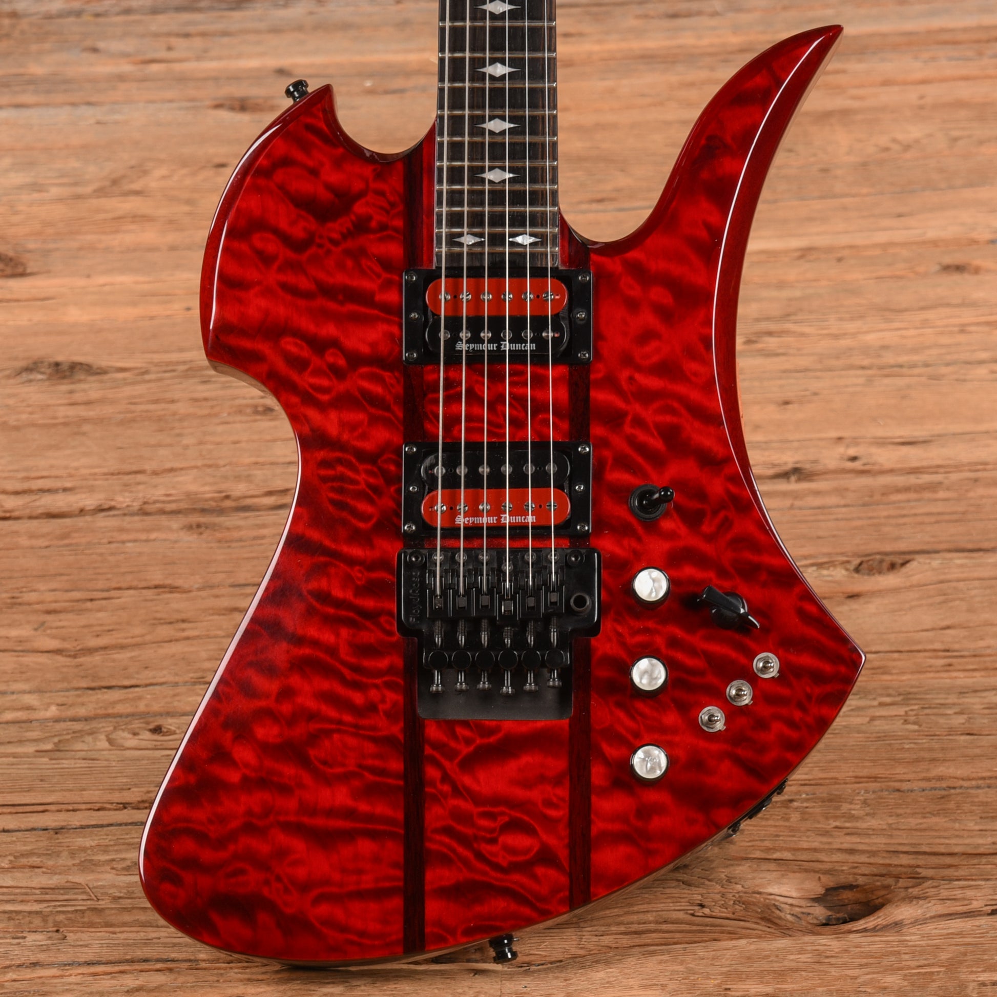 B.C. Rich Mockingbird ST Transparent Red Electric Guitars / Solid Body