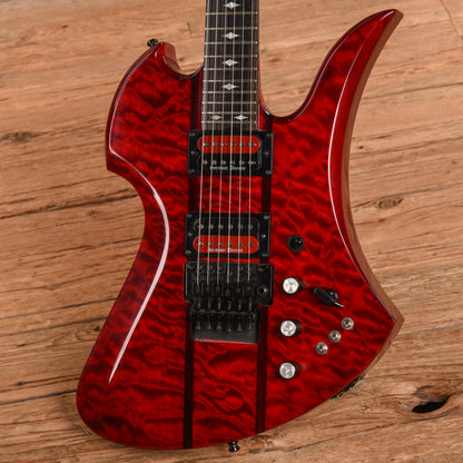 B.C. Rich Mockingbird ST Transparent Red Electric Guitars / Solid Body
