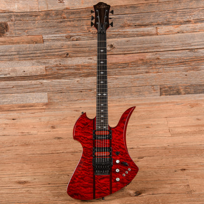 B.C. Rich Mockingbird ST Transparent Red Electric Guitars / Solid Body