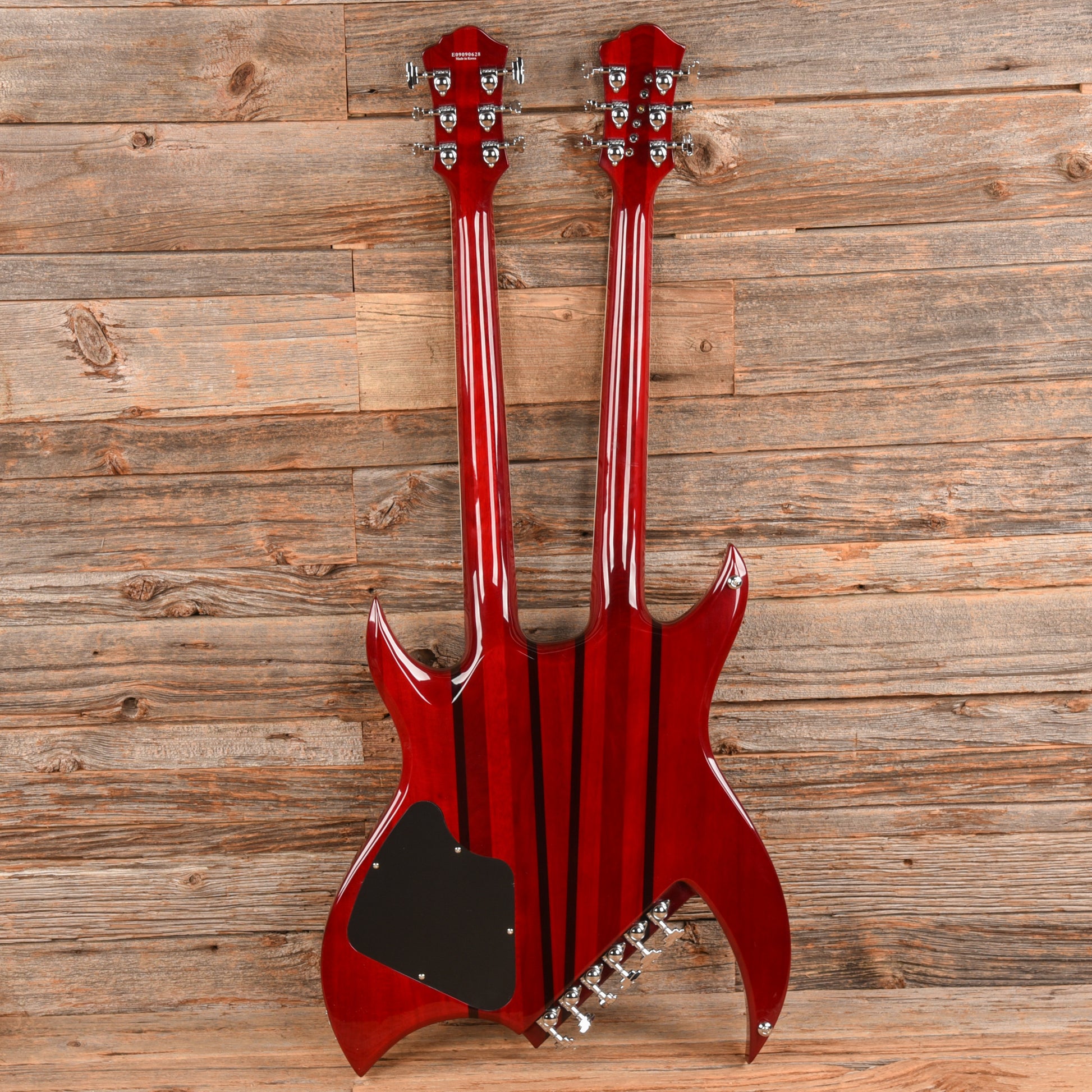B.C. Rich Rich B Legacy Double Neck 2009 Trans Red  - Dave Amato of REO Speedwagon Electric Guitars / Solid Body