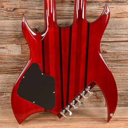 B.C. Rich Rich B Legacy Double Neck 2009 Trans Red  - Dave Amato of REO Speedwagon Electric Guitars / Solid Body