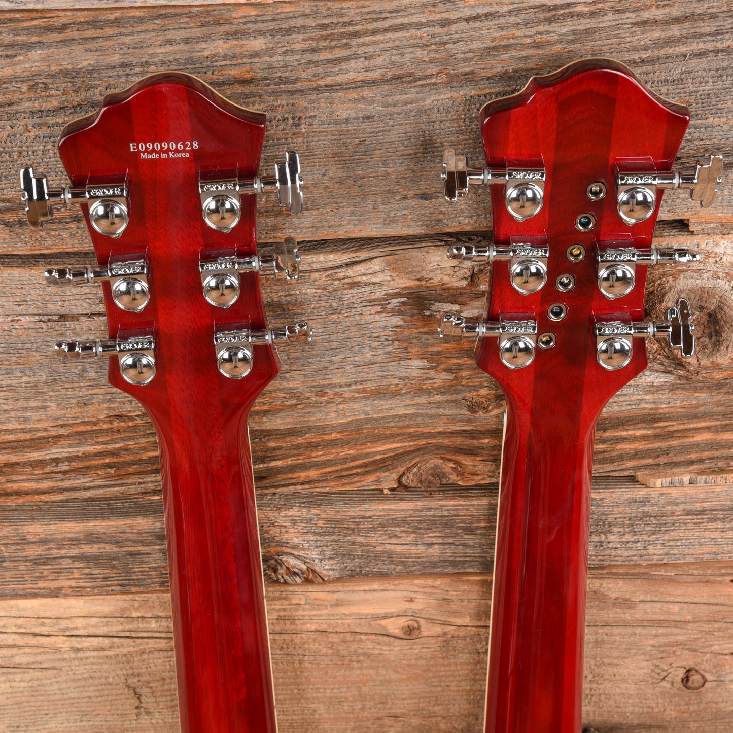 B.C. Rich Rich B Legacy Double Neck 2009 Trans Red  - Dave Amato of REO Speedwagon Electric Guitars / Solid Body