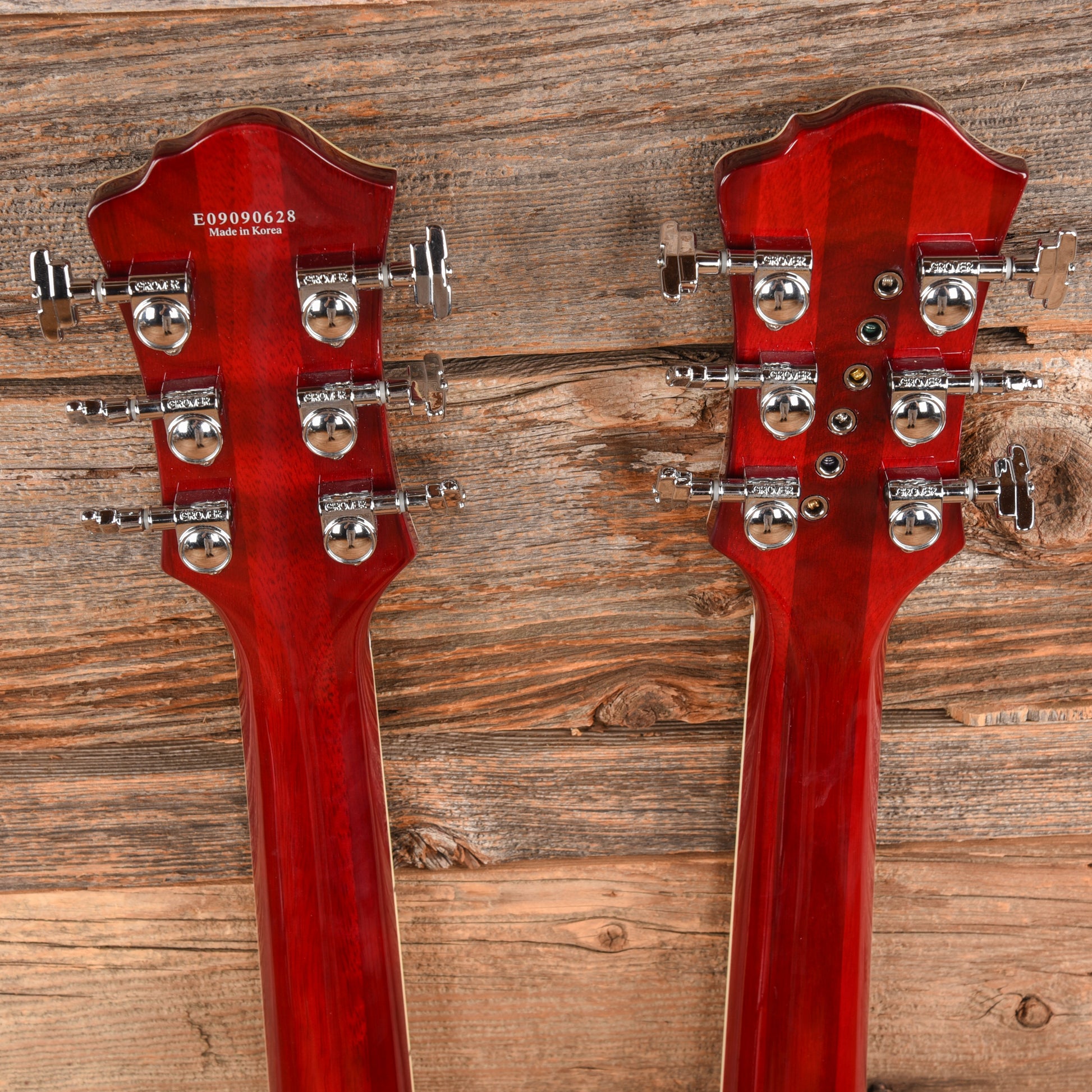 B.C. Rich Rich B Legacy Double Neck 2009 Trans Red  - Dave Amato of REO Speedwagon Electric Guitars / Solid Body