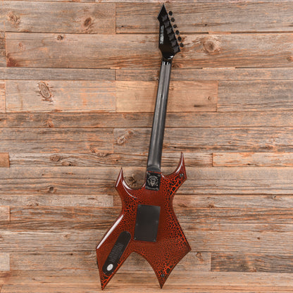 B.C. Rich Stranger Things “Eddie's” Inspired NJ Warlock Red Crackle Electric Guitars / Solid Body