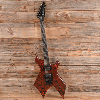 B.C. Rich Stranger Things “Eddie's” Inspired NJ Warlock Red Crackle Electric Guitars / Solid Body