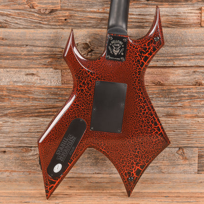 B.C. Rich Stranger Things “Eddie's” Inspired NJ Warlock Red Crackle Electric Guitars / Solid Body