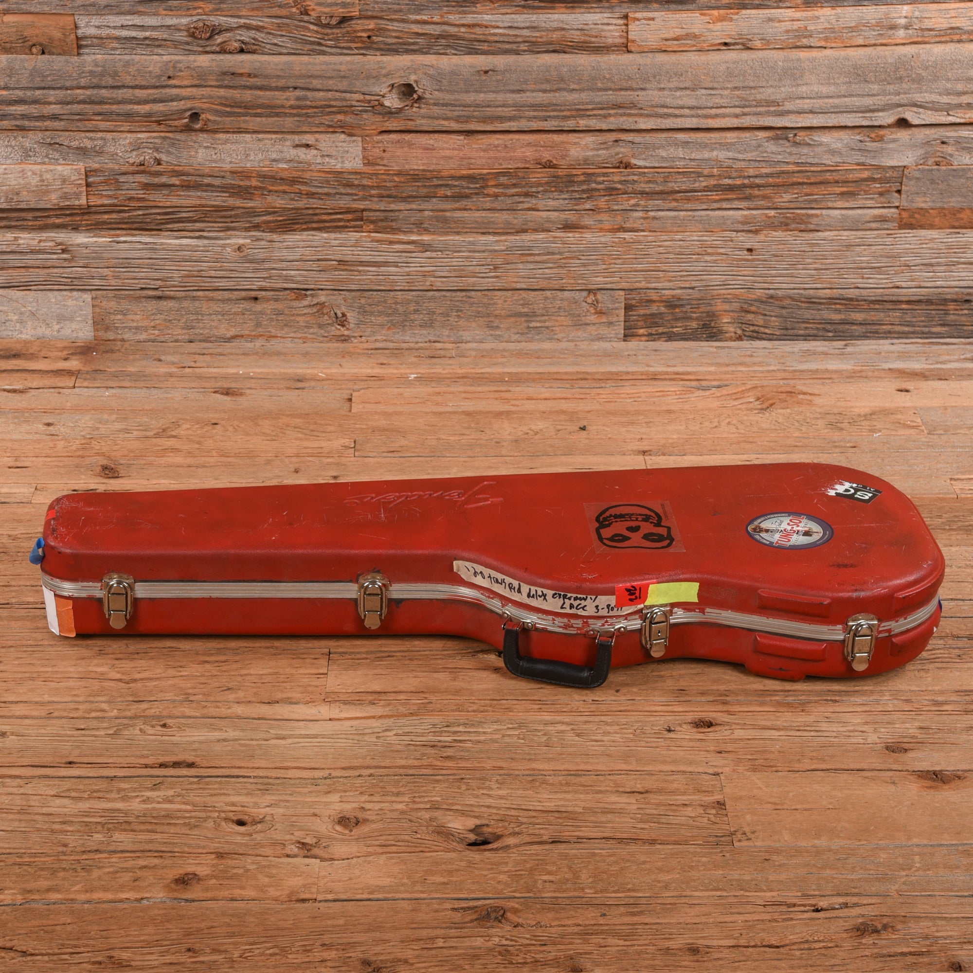 Fender American Channel Bound Stratocaster Neck With Deluxe Stratocaster Body Crimson Red Transparent 2020