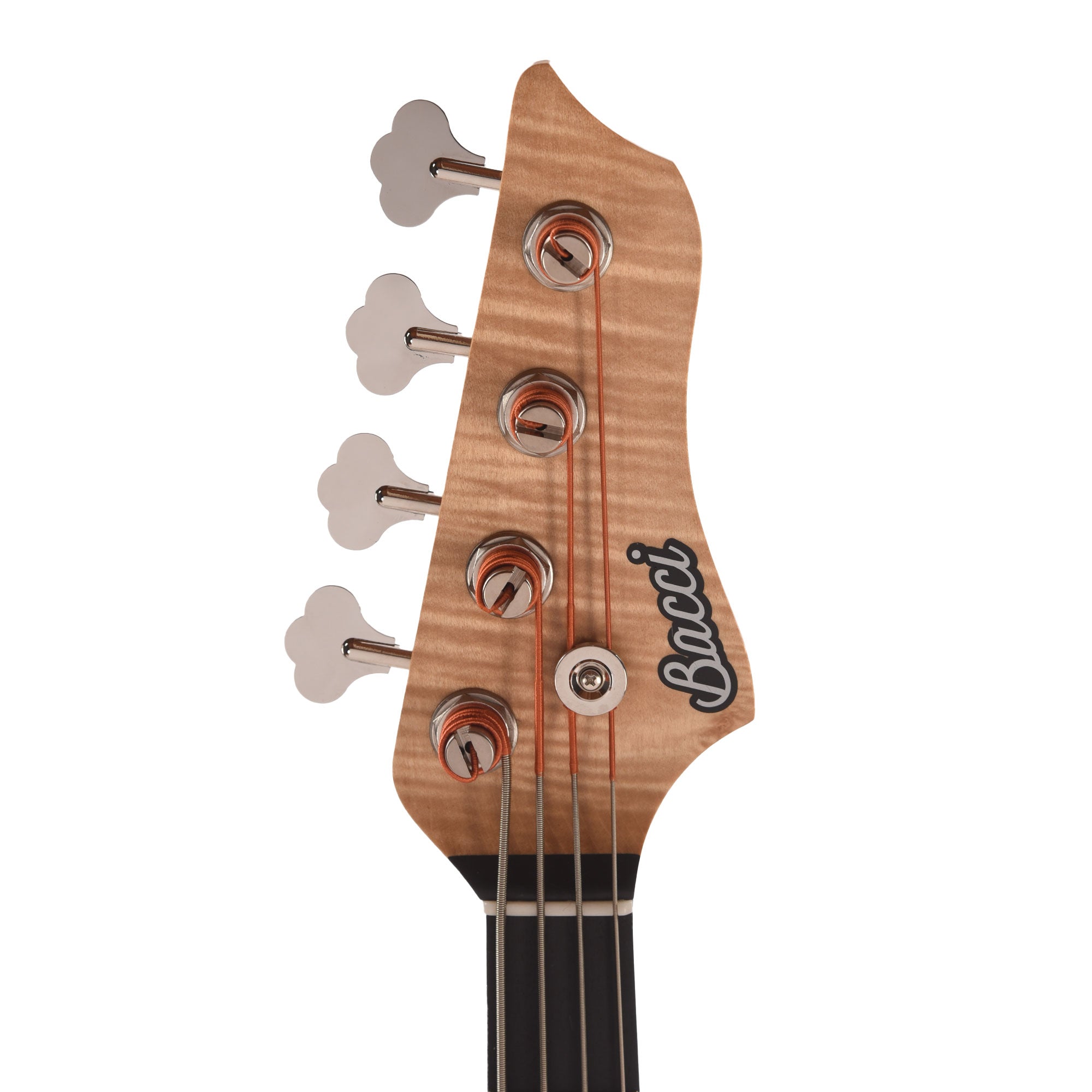 Bacci Marlita 4-String Red Alder Natural w/Alder Woodworm Insert Bass Guitars / 4-String