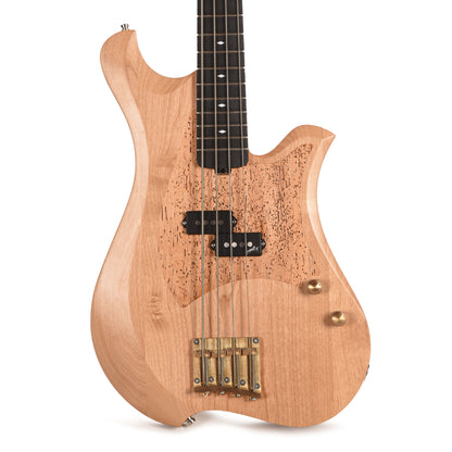 Bacci Marlita 4-String Red Alder Natural w/Alder Woodworm Insert Bass Guitars / 4-String