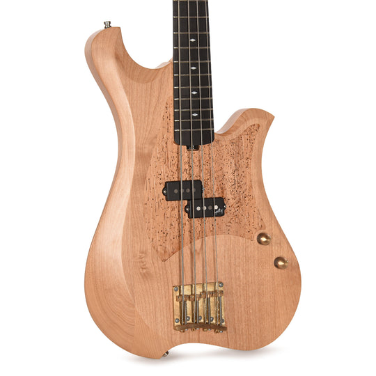 Bacci Marlita 4-String Red Alder Natural w/Alder Woodworm Insert Bass Guitars / 4-String