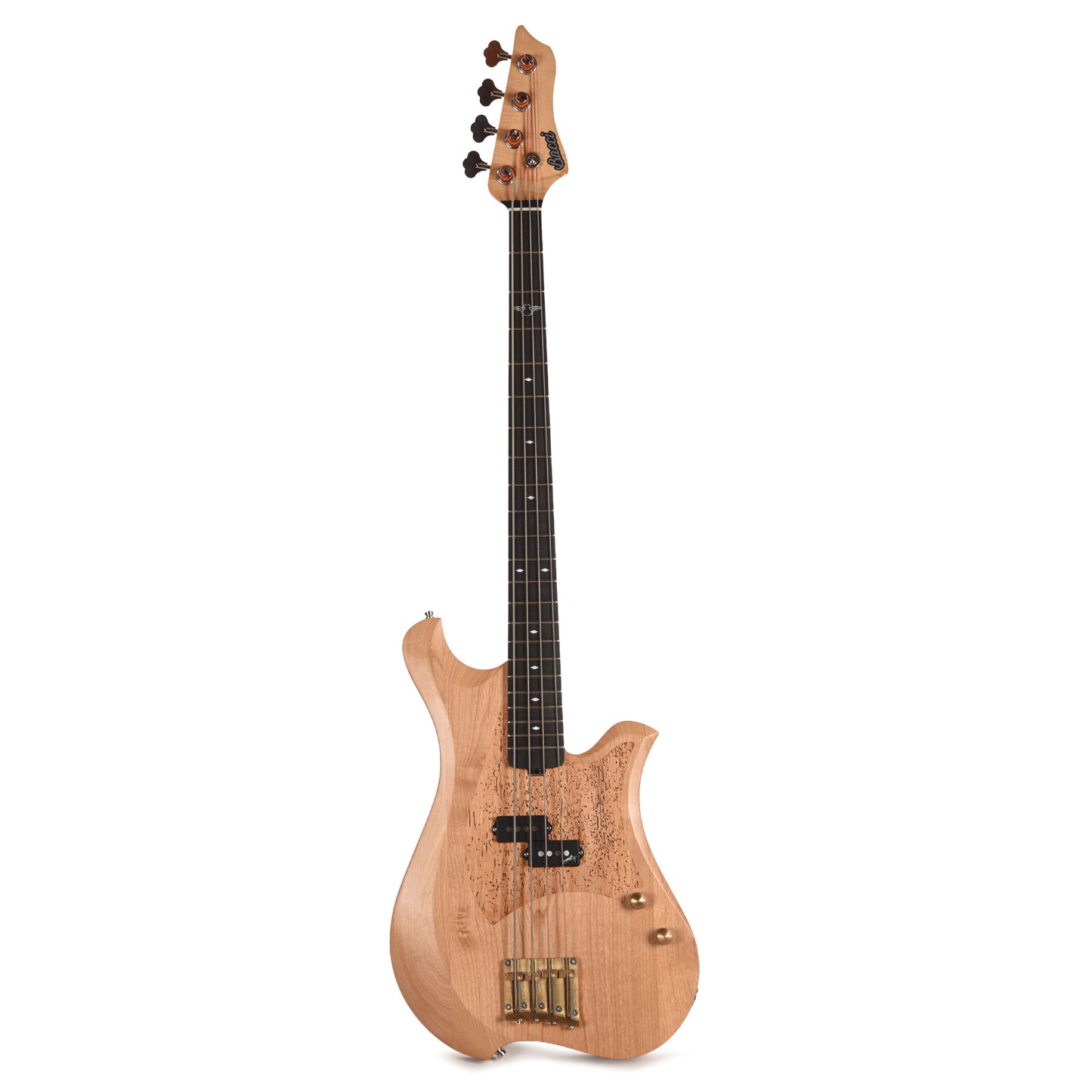 Bacci Marlita 4-String Red Alder Natural w/Alder Woodworm Insert Bass Guitars / 4-String