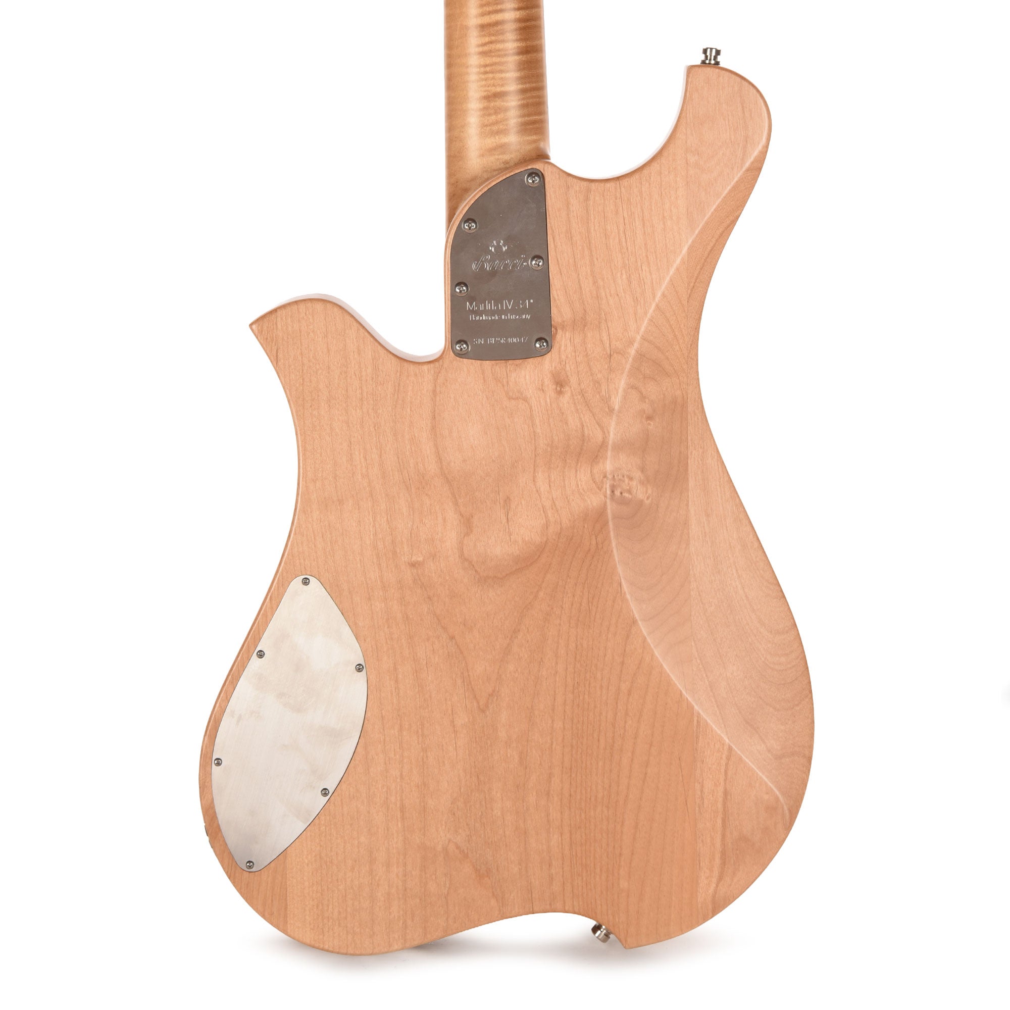 Bacci Marlita 4-String Red Alder Natural w/Alder Woodworm Insert Bass Guitars / 4-String