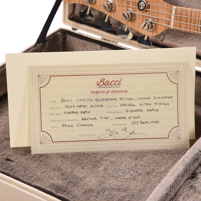 Bacci Custom Michael League Signature Amrita Woodworm IV Bass Natural Bass Guitars / 5-String or More