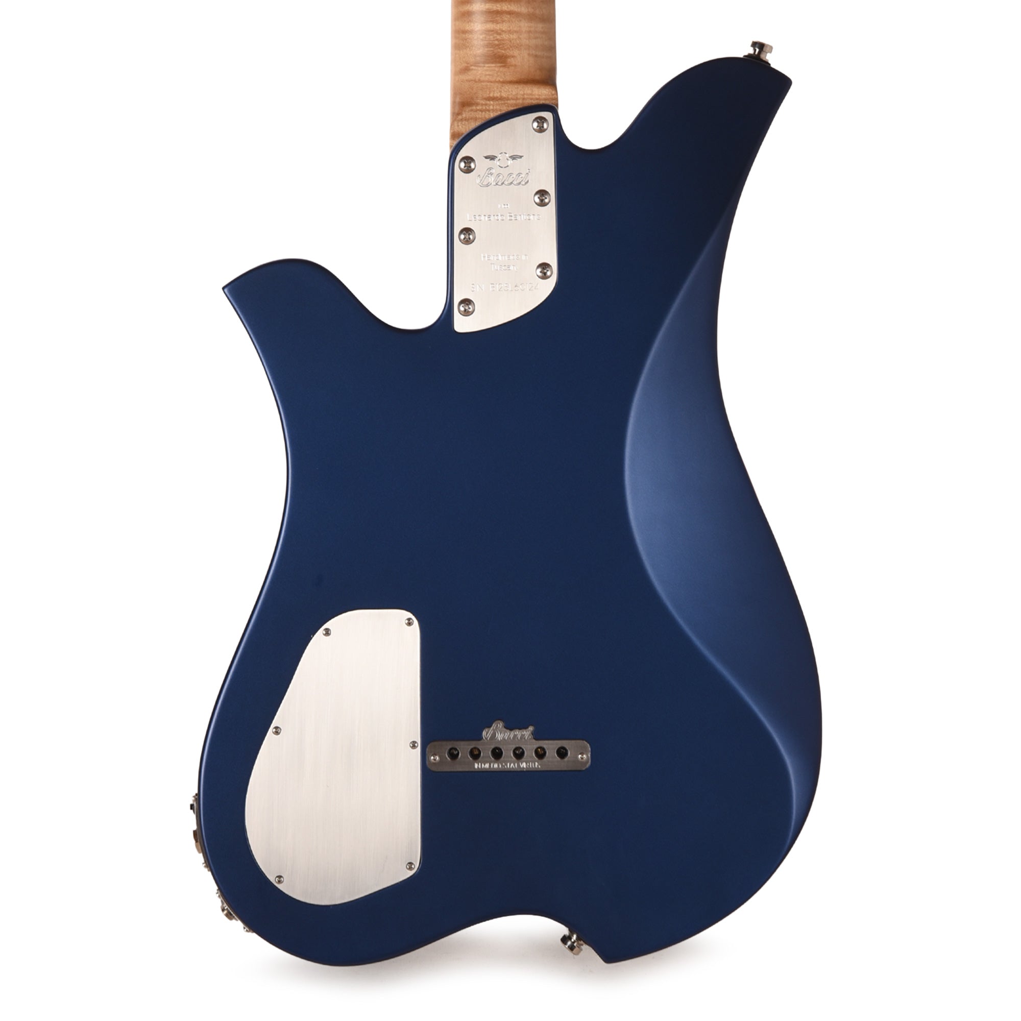 Bacci Leonardo Officina Baritone Radiance Ultramarine w/Figured Maple Neck & Ebony Fingerboard Electric Guitars