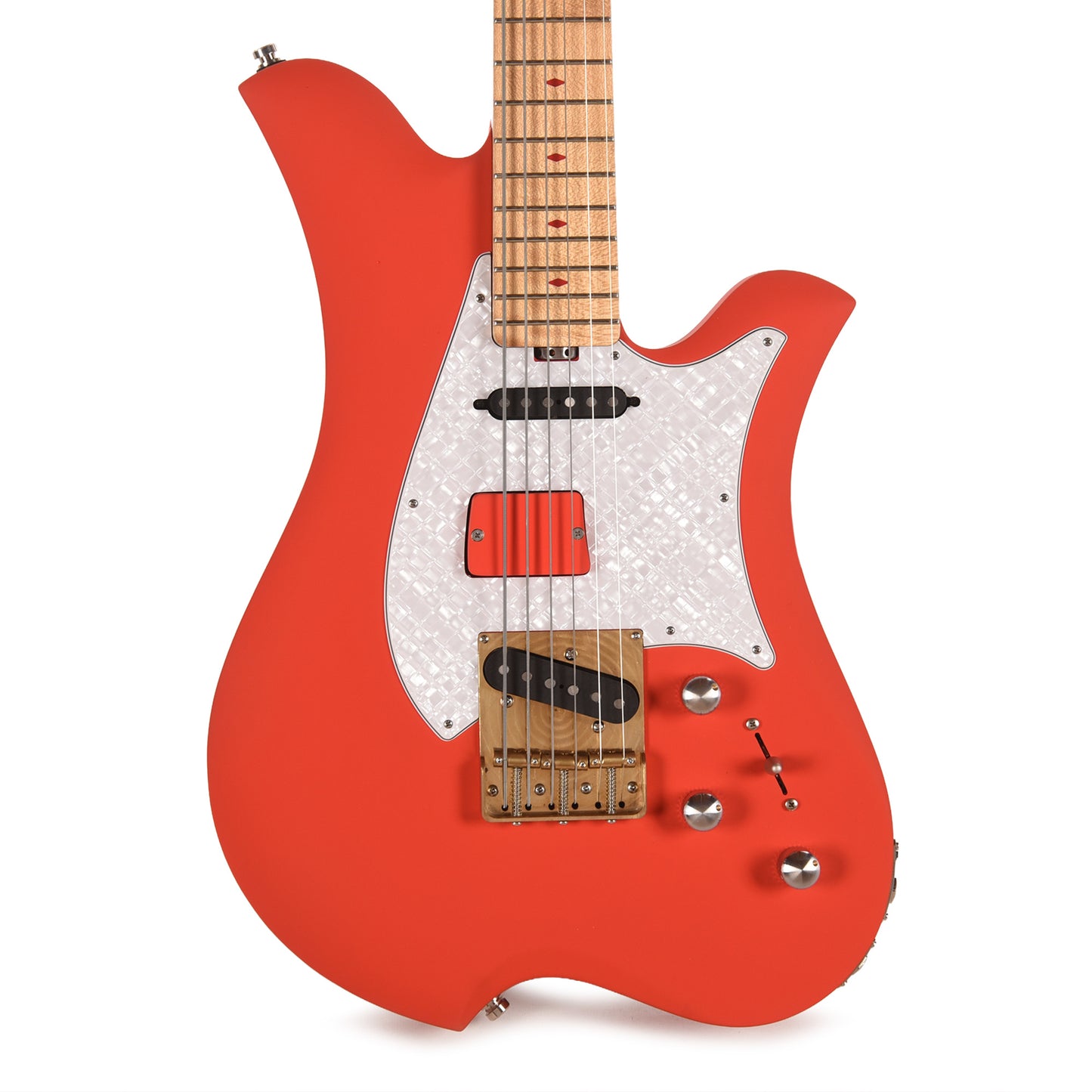 Bacci Leonardo Officina Baritone Tuscan Red w/Figured Maple Neck Electric Guitars