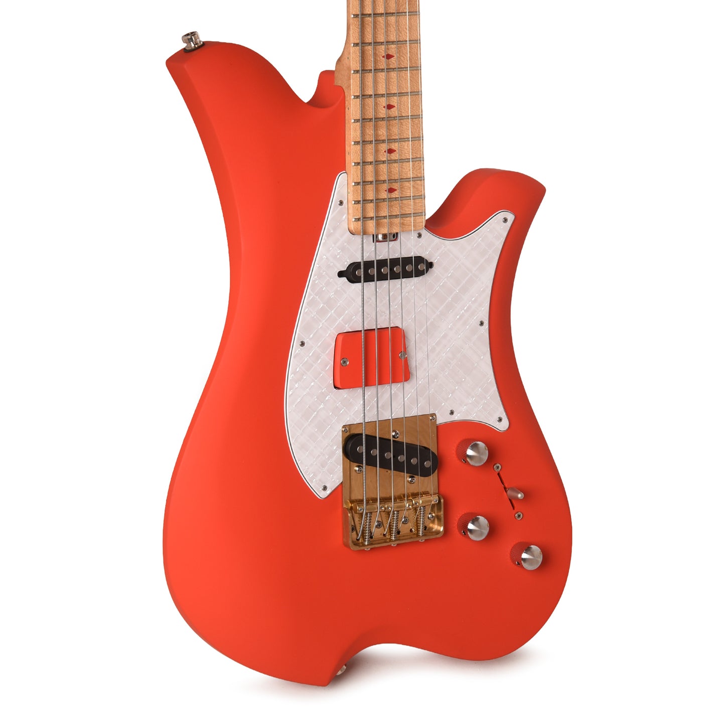 Bacci Leonardo Officina Baritone Tuscan Red w/Figured Maple Neck Electric Guitars