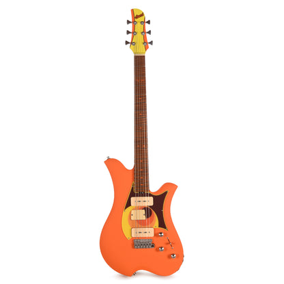 Bacci Leonardo Parato Bacci Orange Circles Roasted Figured Maple Neck w/Vegatrem Electric Guitars