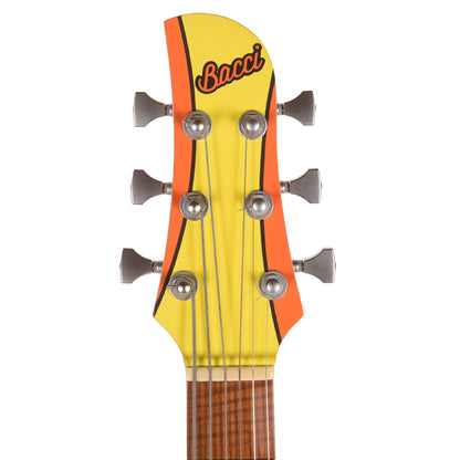 Bacci Leonardo Parato Bacci Orange Circles Roasted Figured Maple Neck w/Vegatrem Electric Guitars