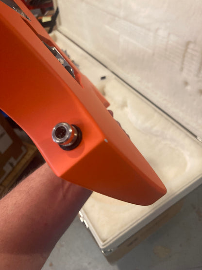 Bacci Leonardo Parato Bacci Orange Circles Roasted Figured Maple Neck w/Vegatrem Electric Guitars