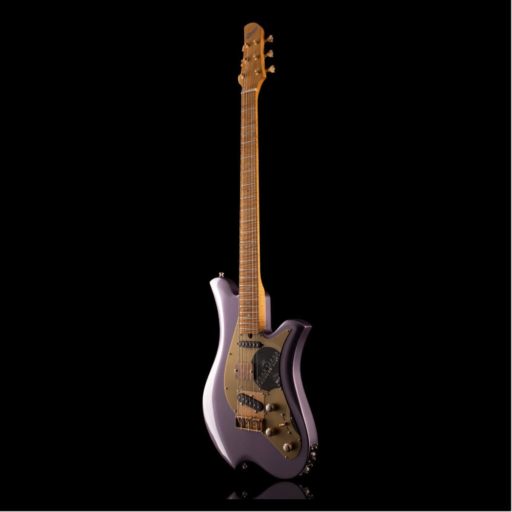 Bacci Leonardo Dual Output Baritone "Hey Jude" Lavender Flakes Electric Guitars / Solid Body