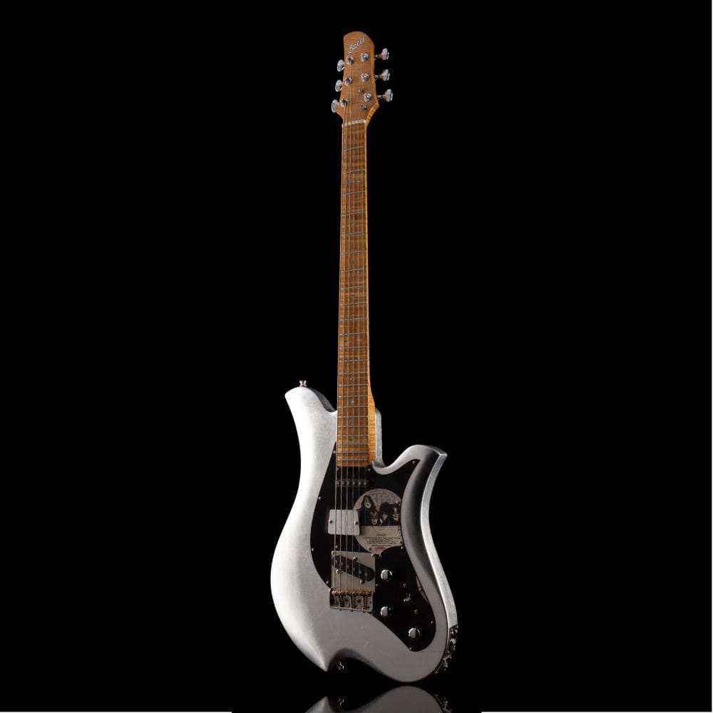 Bacci Leonardo Dual Output Baritone "KISS Dynasty" Silver Foil Electric Guitars / Solid Body