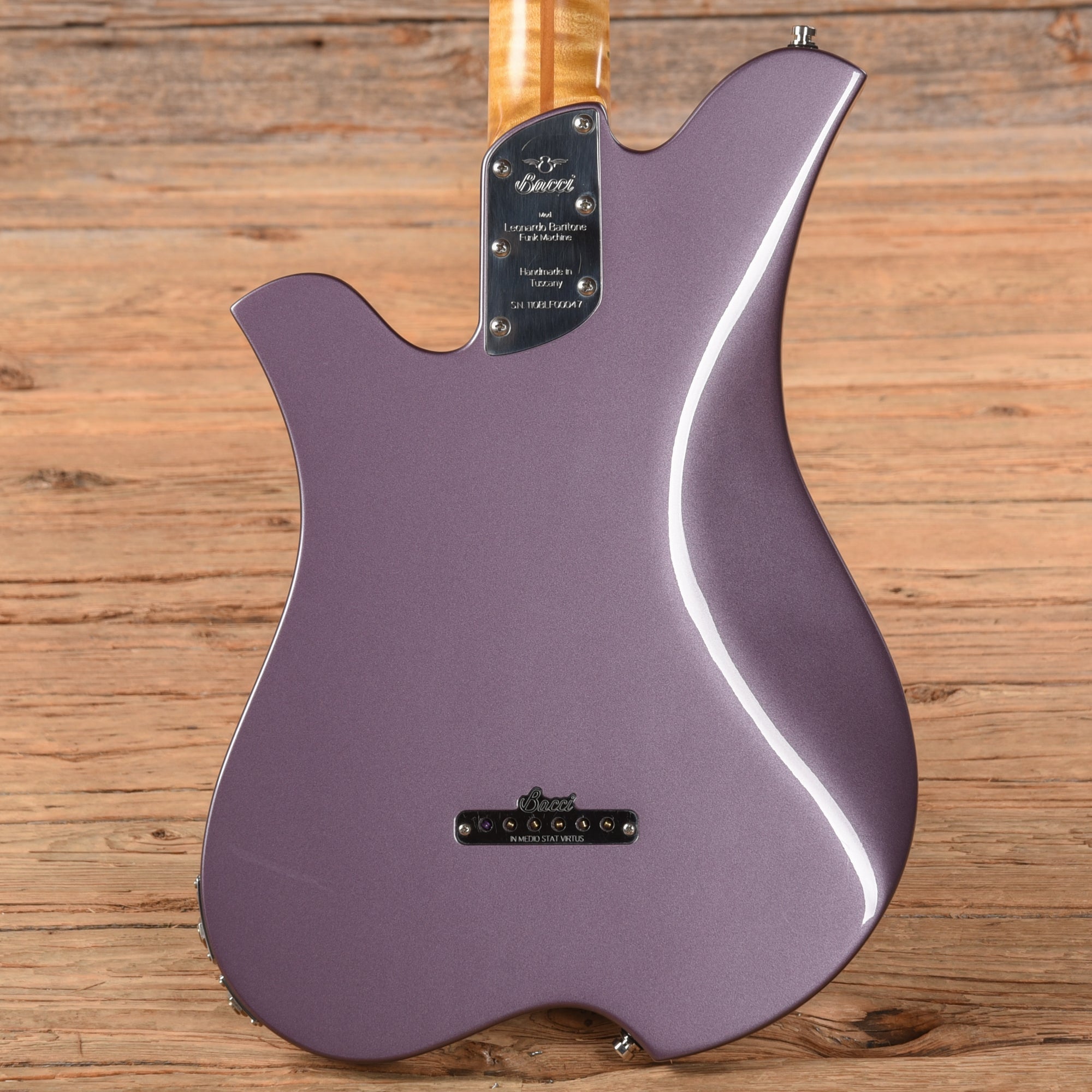 Bacci Leonardo Dual Output Baritone Lavender Electric Guitars / Solid Body