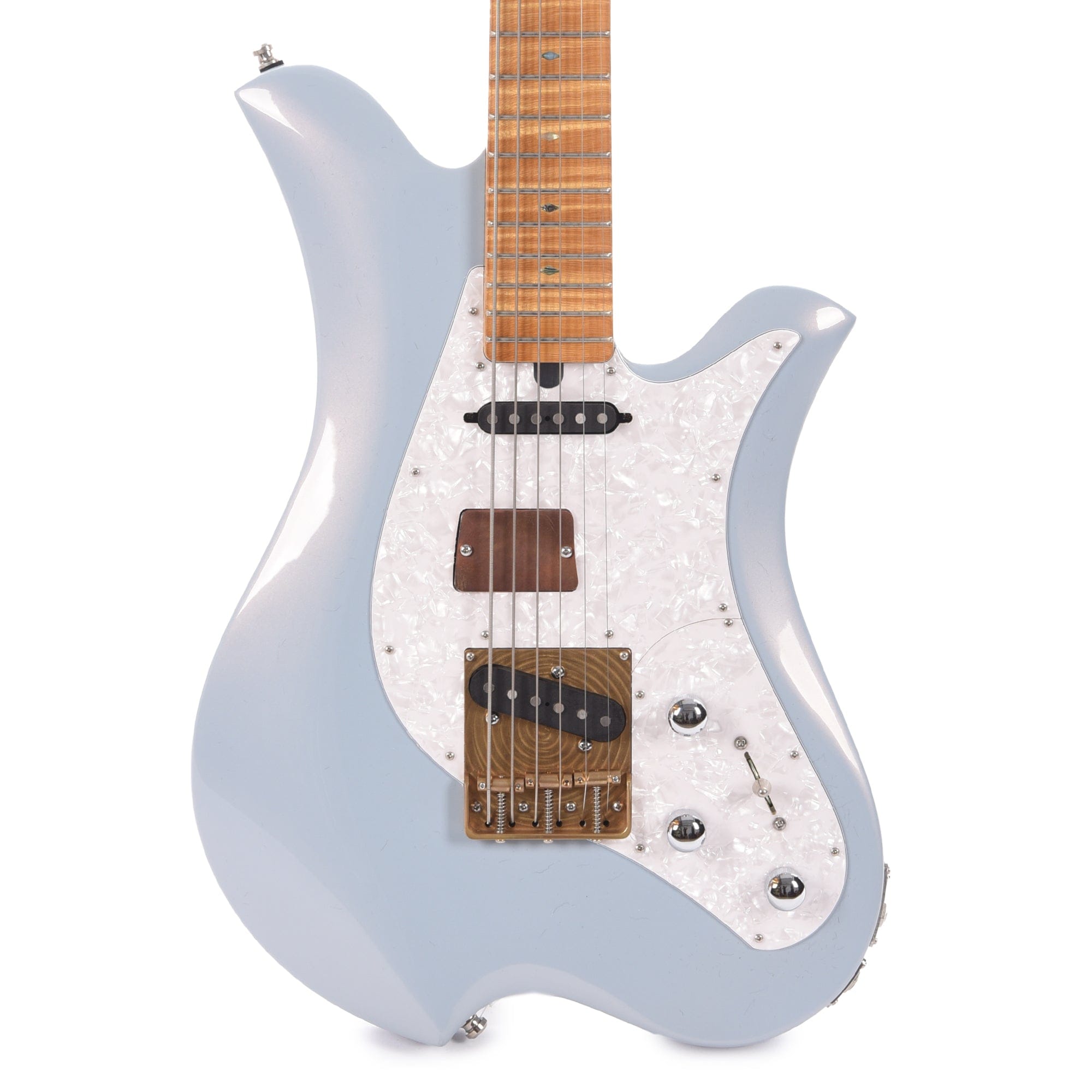 Bacci Leonardo Dual Output Baritone Pearl Celestial Blue Electric Guitars / Solid Body