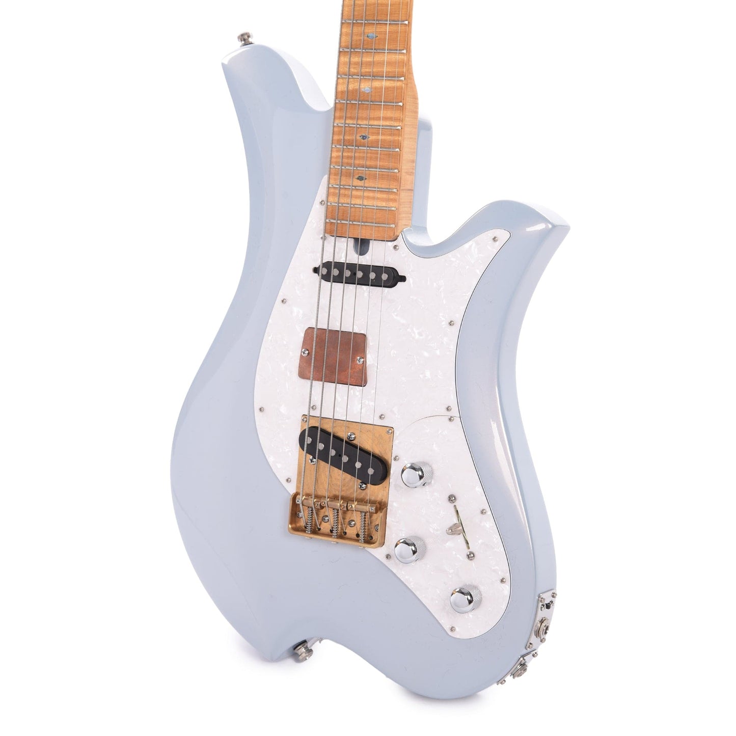 Bacci Leonardo Dual Output Baritone Pearl Celestial Blue Electric Guitars / Solid Body