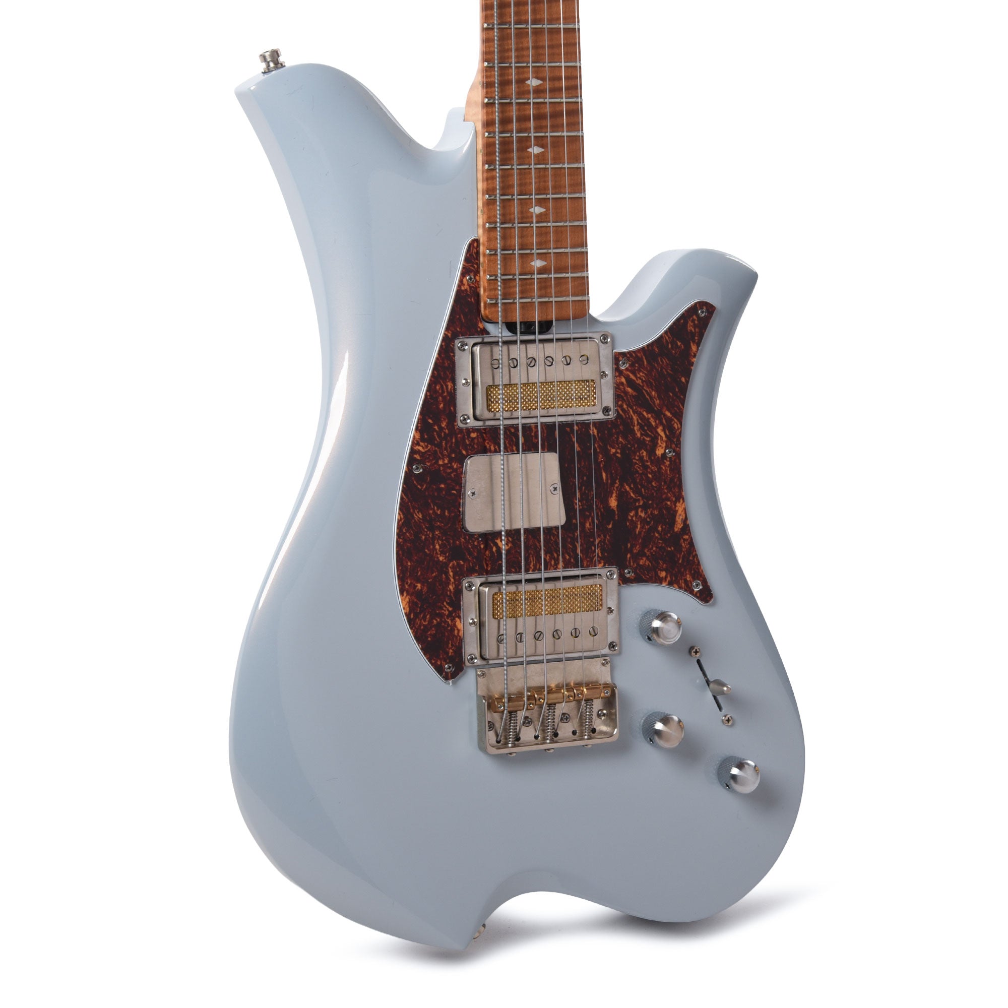 Bacci Leonardo Officina Celeste Dual Output Baritone Red Alder Light Blue Electric Guitars / Solid Body