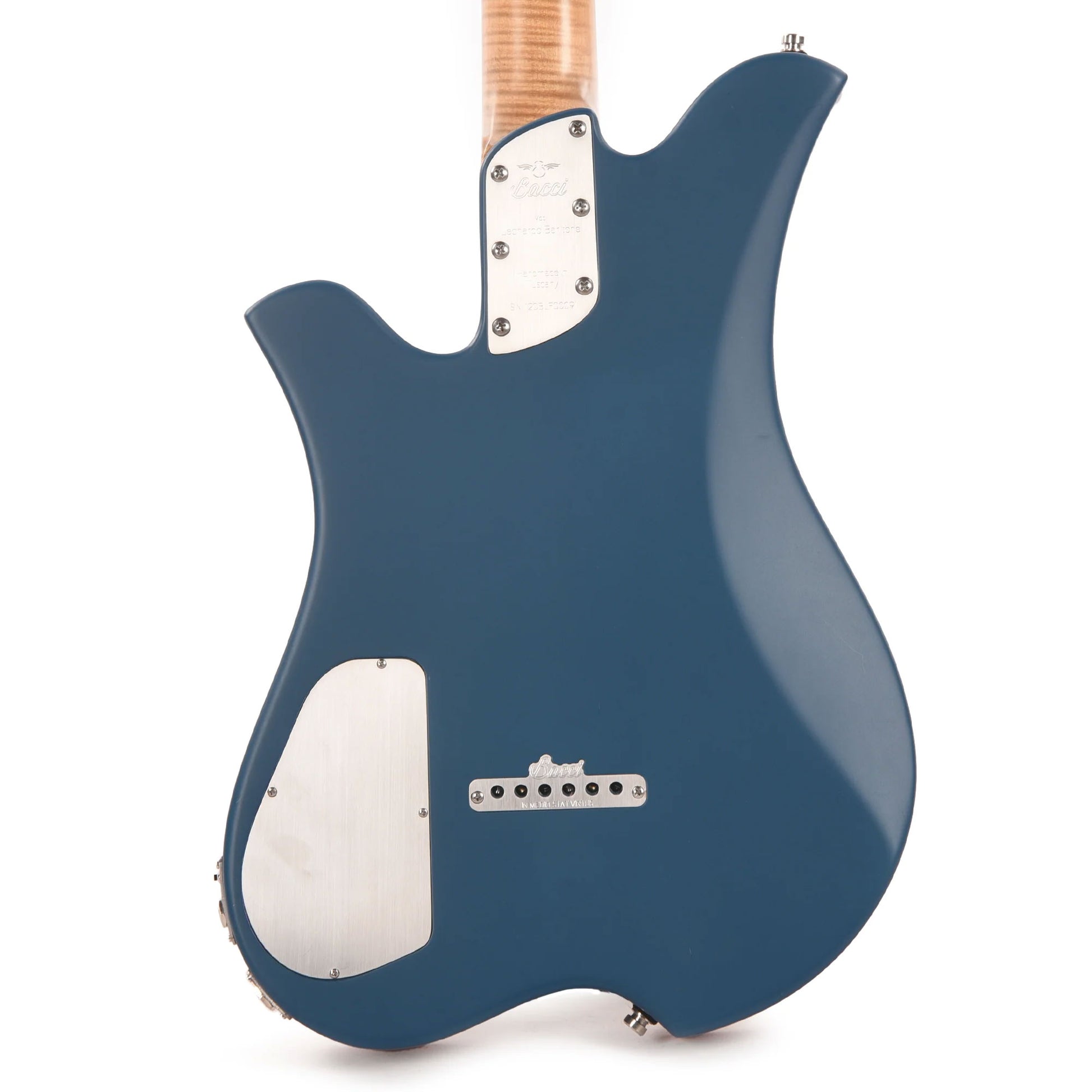 Bacci Leonardo Parato Essence Olivo Dual Output Baritone Italian Olive/Ash Natural Electric Guitars / Solid Body