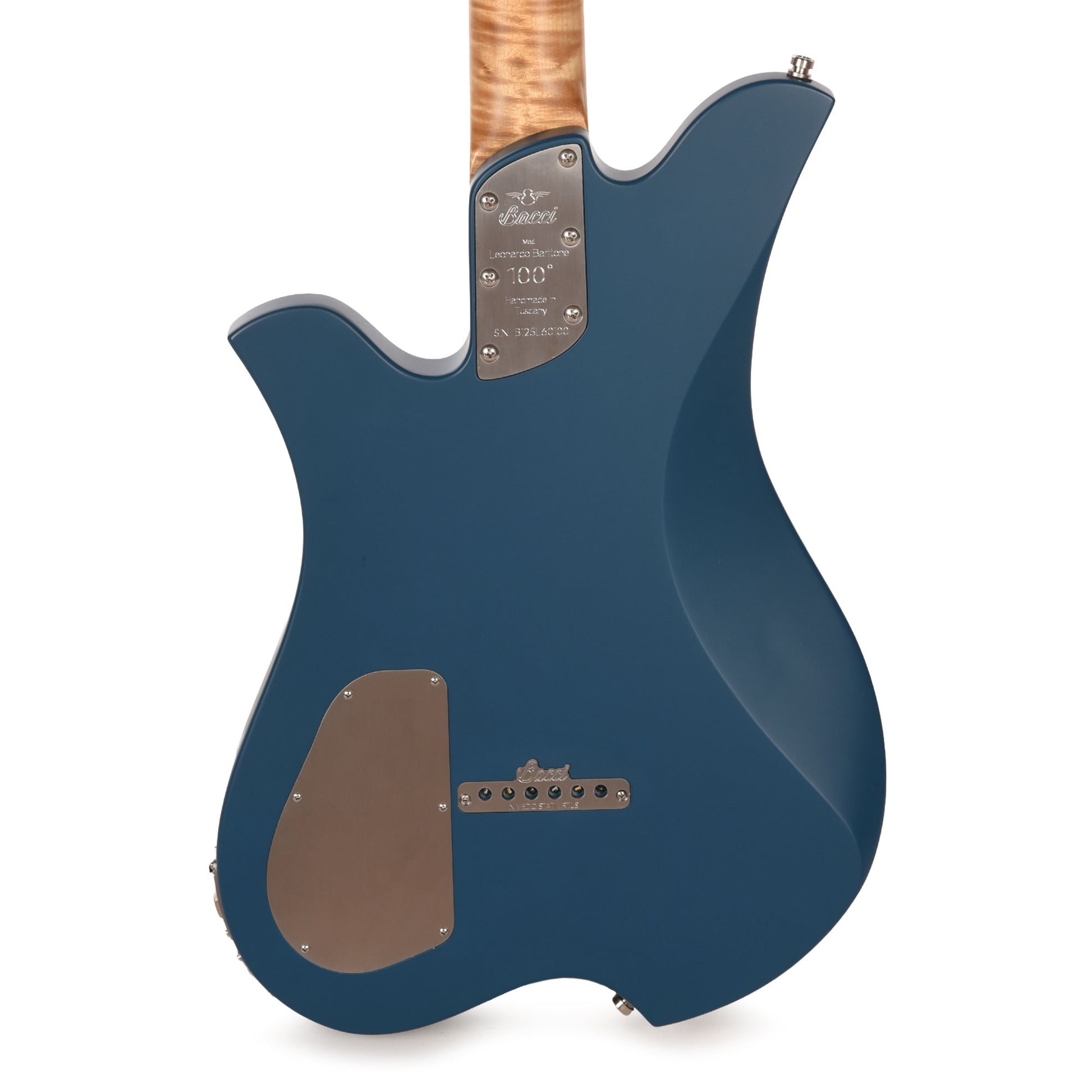 Bacci Leonardo Parato Rhombus Dual Output Baritone Red Alder Dark Blue Electric Guitars / Solid Body
