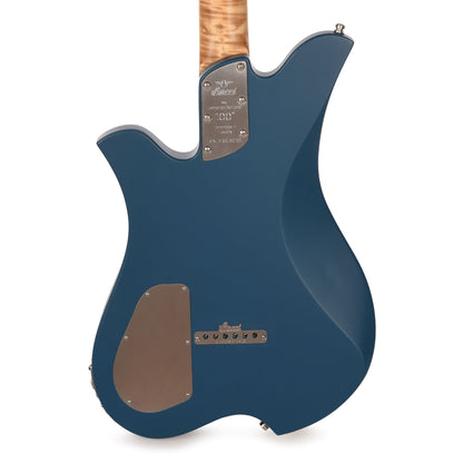 Bacci Leonardo Parato Rhombus Dual Output Baritone Red Alder Dark Blue Electric Guitars / Solid Body