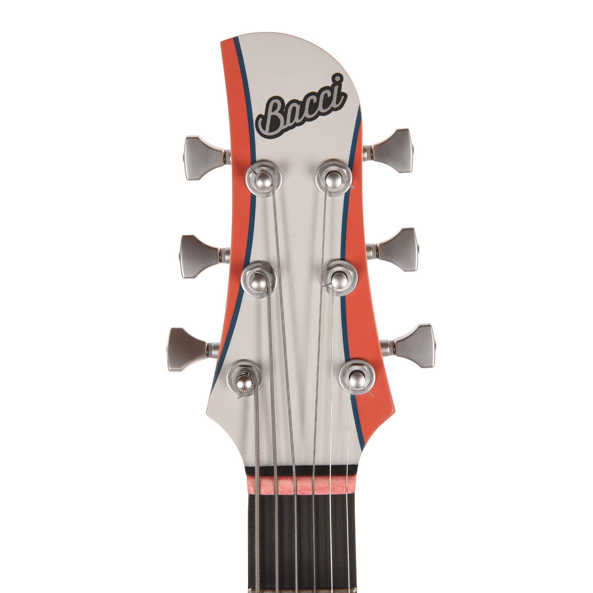 Bacci Leonardo Parato Rhombus Dual Output Baritone Red Alder Dark Blue Electric Guitars / Solid Body