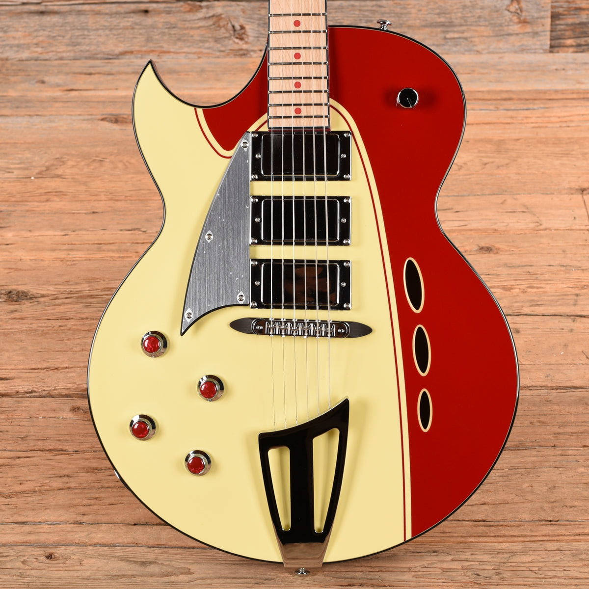 Backlund Rockerbox Deluxe Red/Creme 2018 LEFTY Electric Guitars