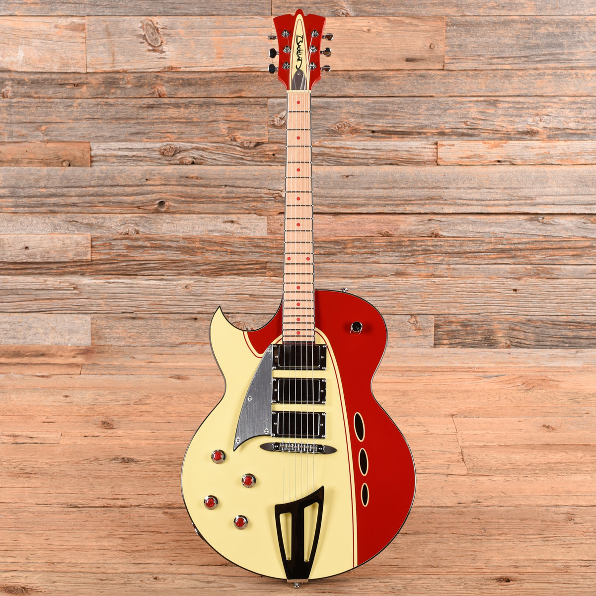 Backlund Rockerbox Deluxe Red/Creme 2018 LEFTY Electric Guitars