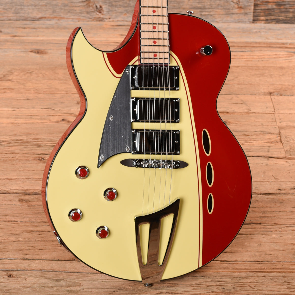 Backlund Rockerbox Deluxe Red/Creme 2018 LEFTY Electric Guitars