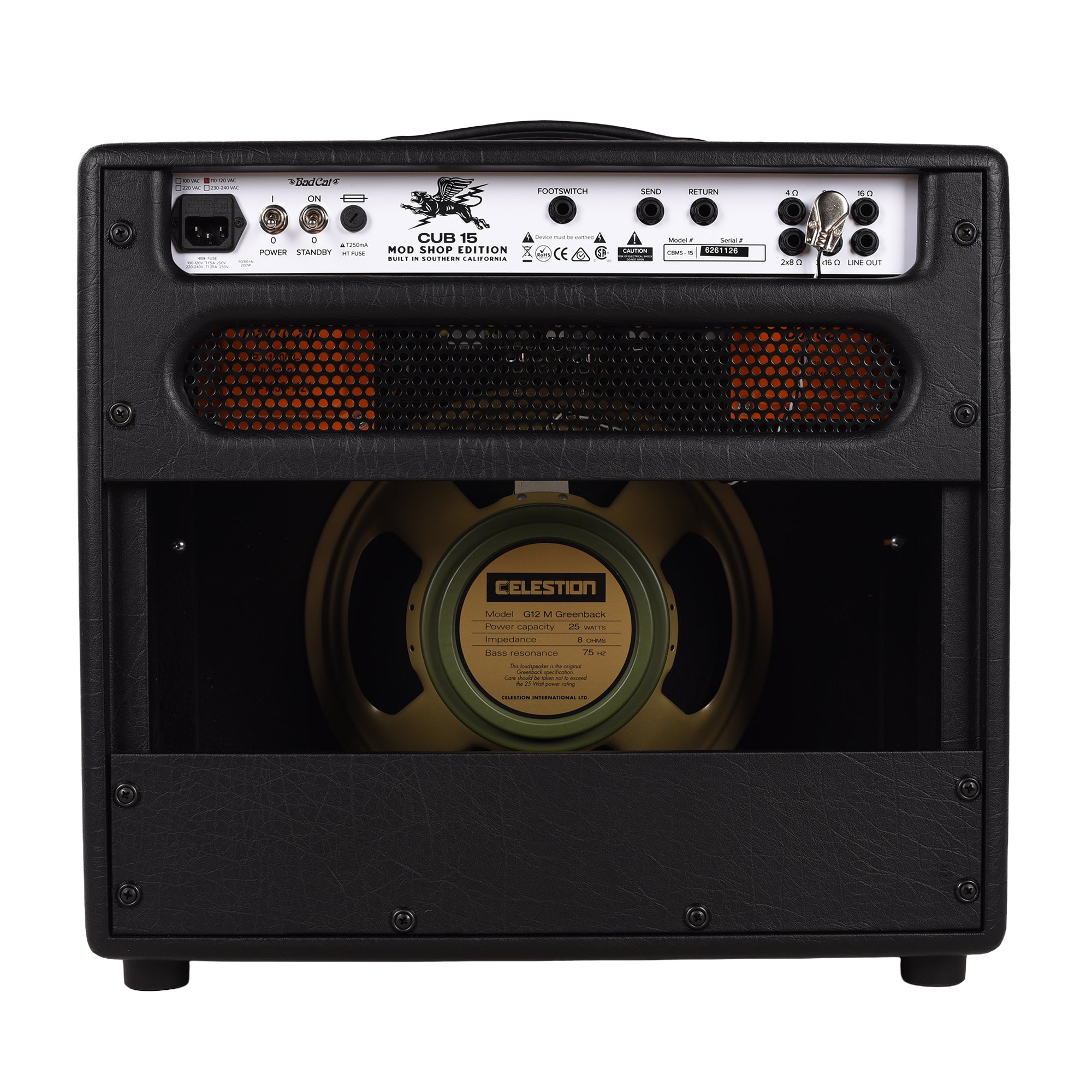 Bad Cat Mod Shop Cub 15 15w 1x12 Tube Amp Combo Amplifiers