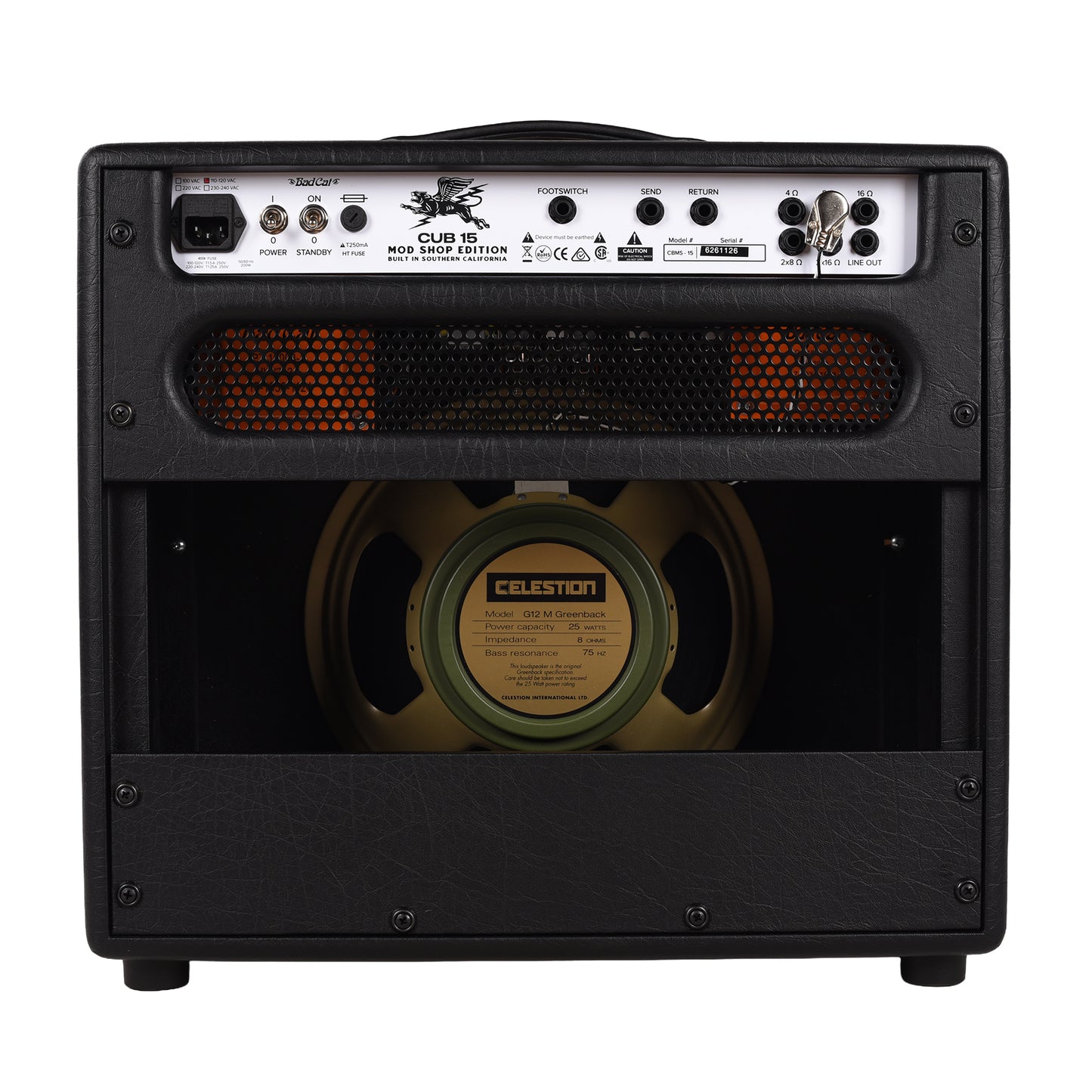 Bad Cat Mod Shop Cub 15 15w 1x12 Tube Amp Combo Amplifiers