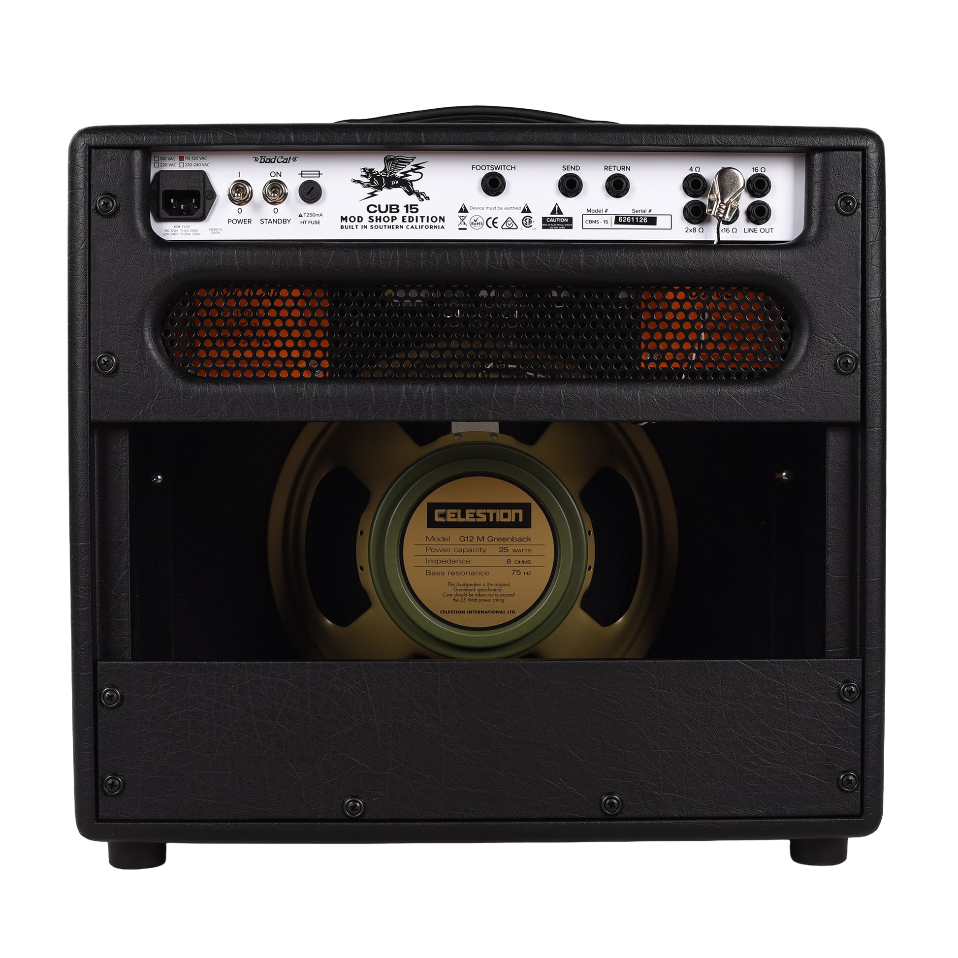 Bad Cat Mod Shop Cub 15 15w 1x12 Tube Amp Combo Amplifiers