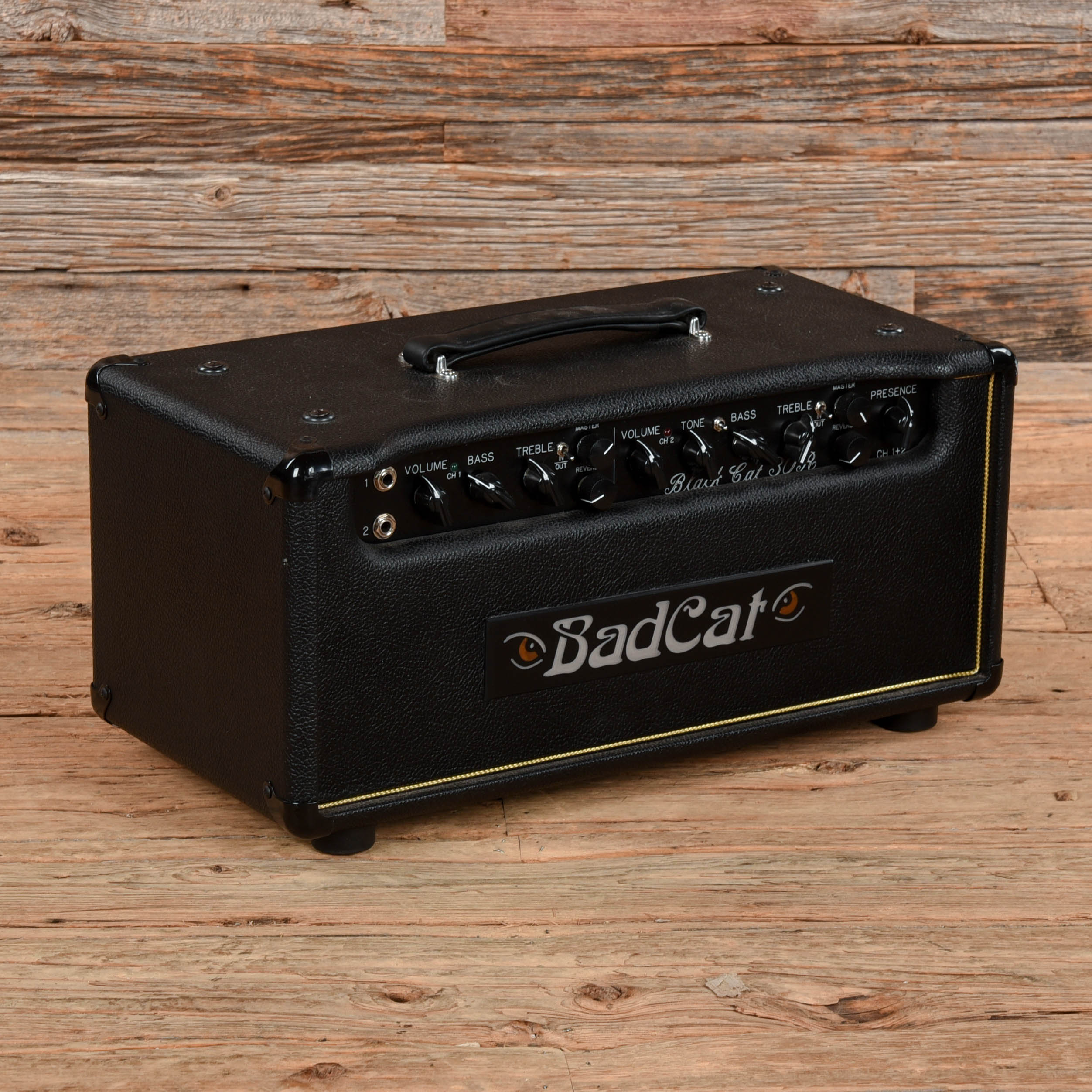 Bad Cat Black Cat 30R Hand Wired Legacy Series 30-Watt Guitar Amp Head with Reverb Amps / Guitar Amps / Guitar Cabinets
