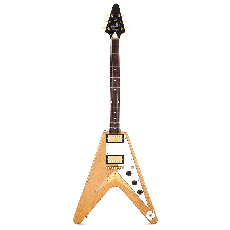 Banker Custom 58 Spec V Korina Natural Lightly Aged w/OX4 Gold Beano PAF Pickups & Brazilian Rosewood Fingerboard Electric Guitars / Solid Body