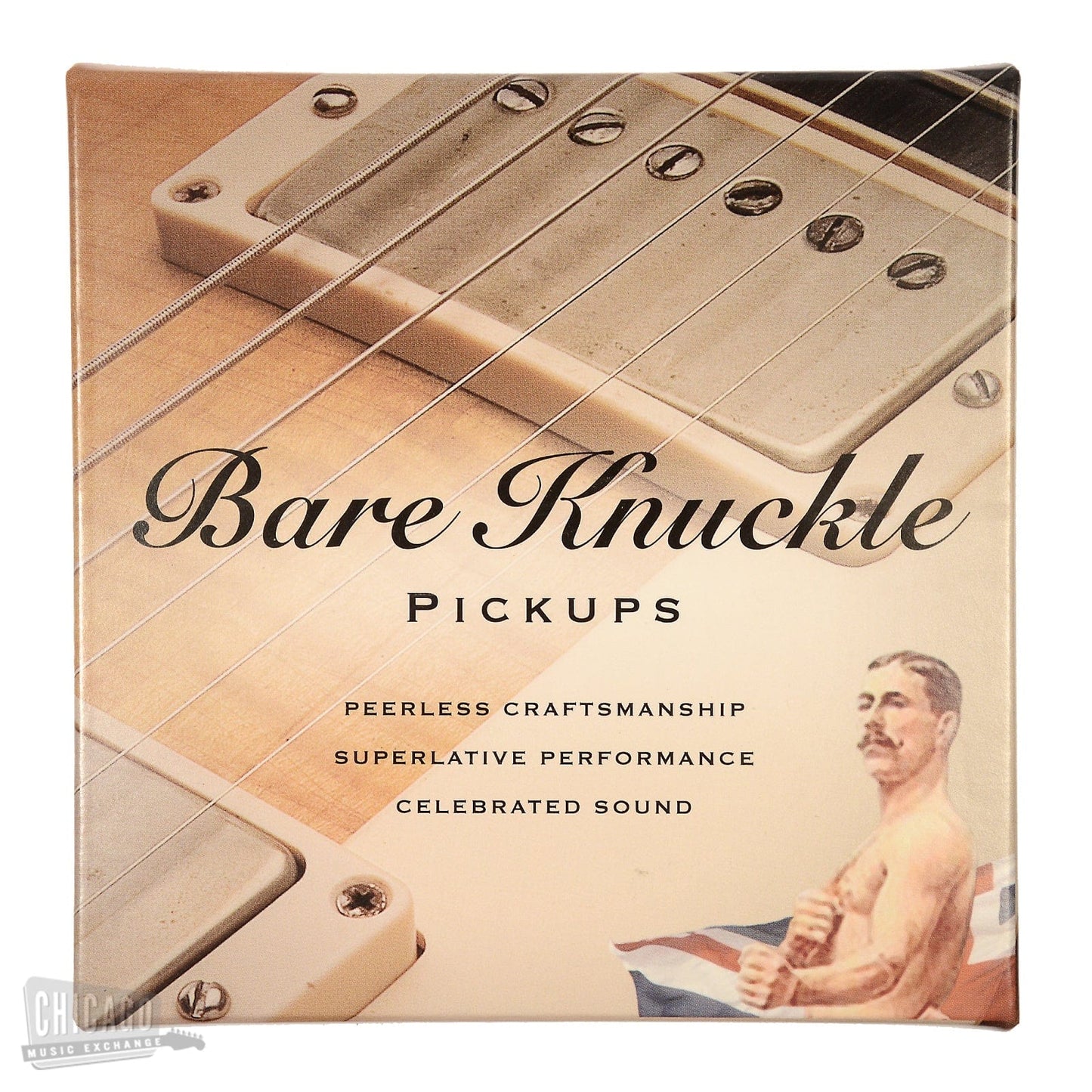 Bare Knuckle HB The Mule Set 50mm 4-Conductor Short Leg Unpotted Raw Nickel Parts / Guitar Pickups