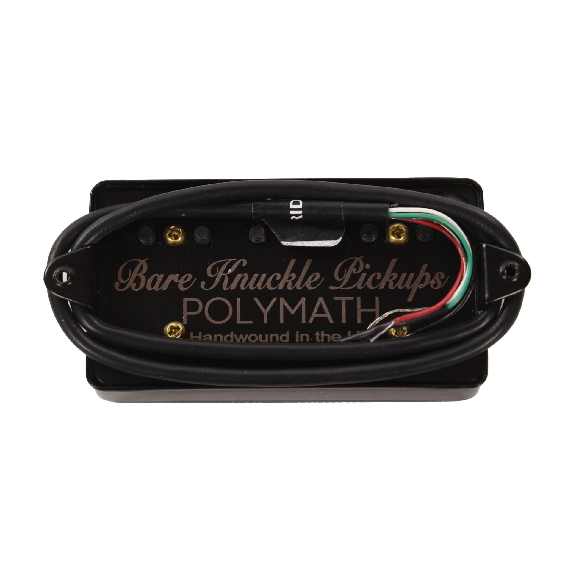 Bare Knuckle Signature Series Adam ‘Nolly’ Getgood Polymath Bridge Humbucker 50mm 4-Conductor Short Leg Polymath Cover w/Black Screw Parts / Guitar Pickups