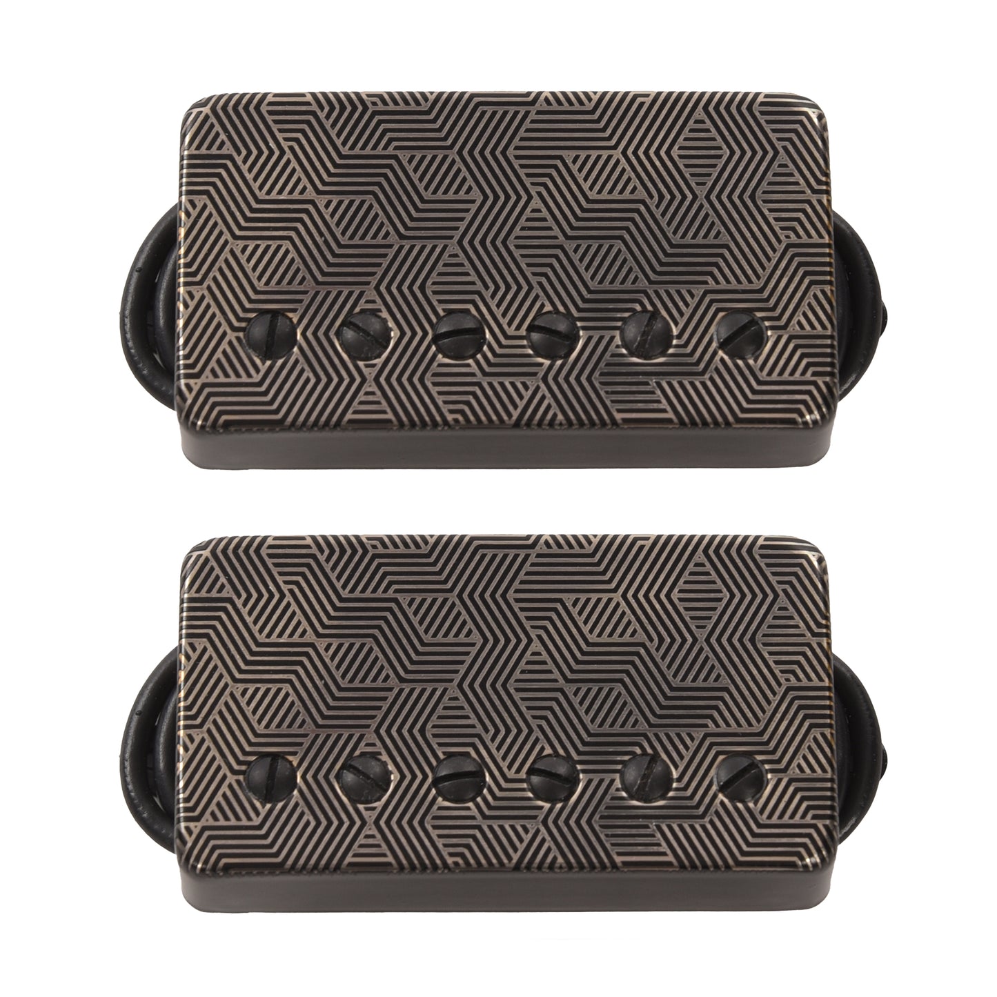 Bare Knuckle Signature Series Adam ‘Nolly’ Getgood Polymath Humbucker Set 50mm 4-Conductor Short Leg Polymath Cover w/Black Screw Parts / Guitar Pickups