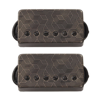 Bare Knuckle Signature Series Adam ‘Nolly’ Getgood Polymath Humbucker Set 50mm 4-Conductor Short Leg Polymath Cover w/Black Screw Parts / Guitar Pickups