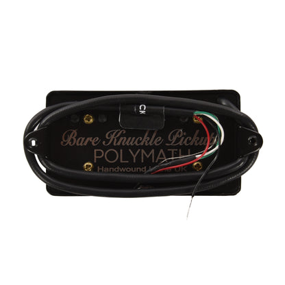 Bare Knuckle Signature Series Adam ‘Nolly’ Getgood Polymath Neck Humbucker 4-Conductor Short Leg Polymath Cover w/Black Screw Parts / Guitar Pickups