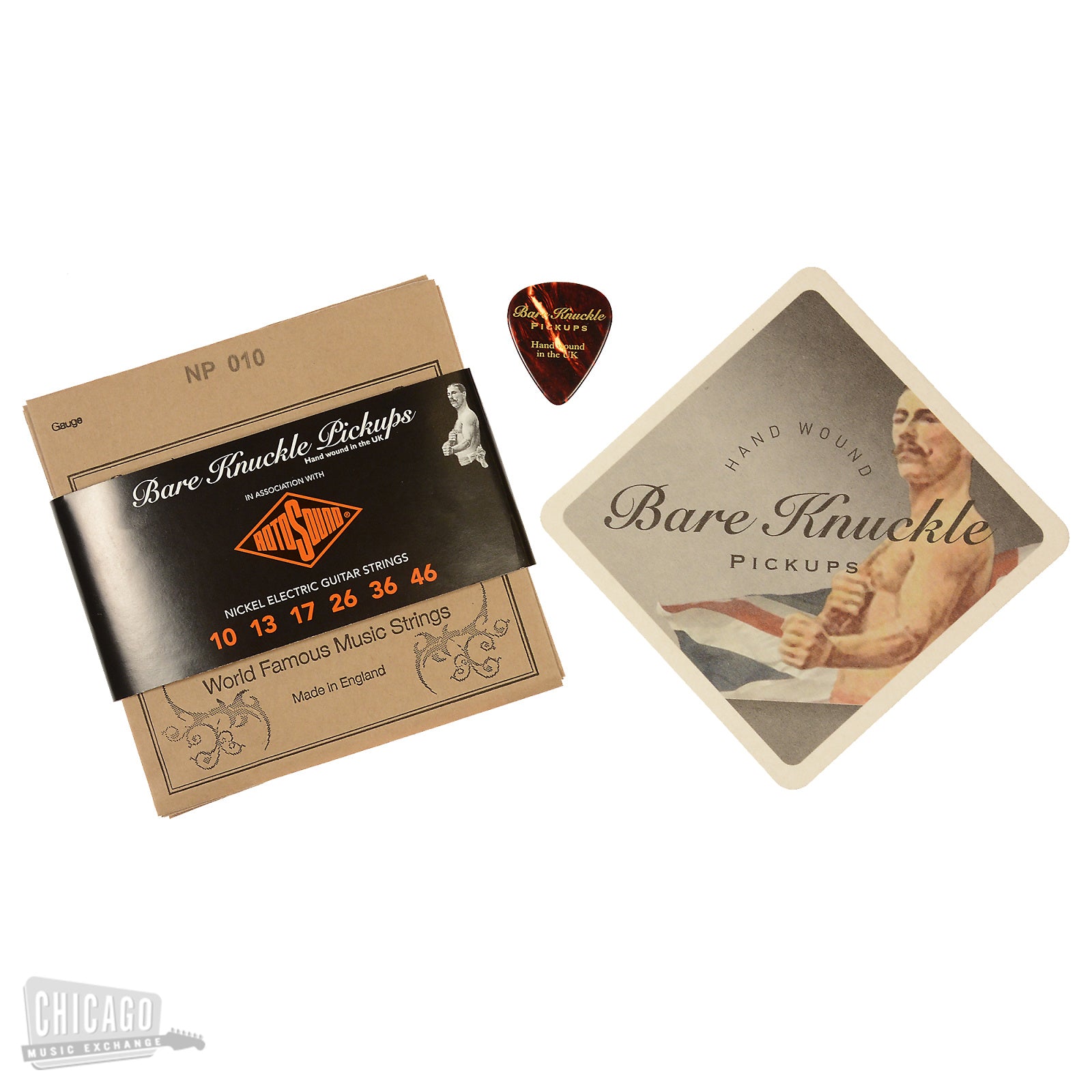 Bare Knuckle Standard Range Irish Tour Strat Pickup Set RW/RP Middle Flat Magnet Profile Cream Parts / Guitar Pickups