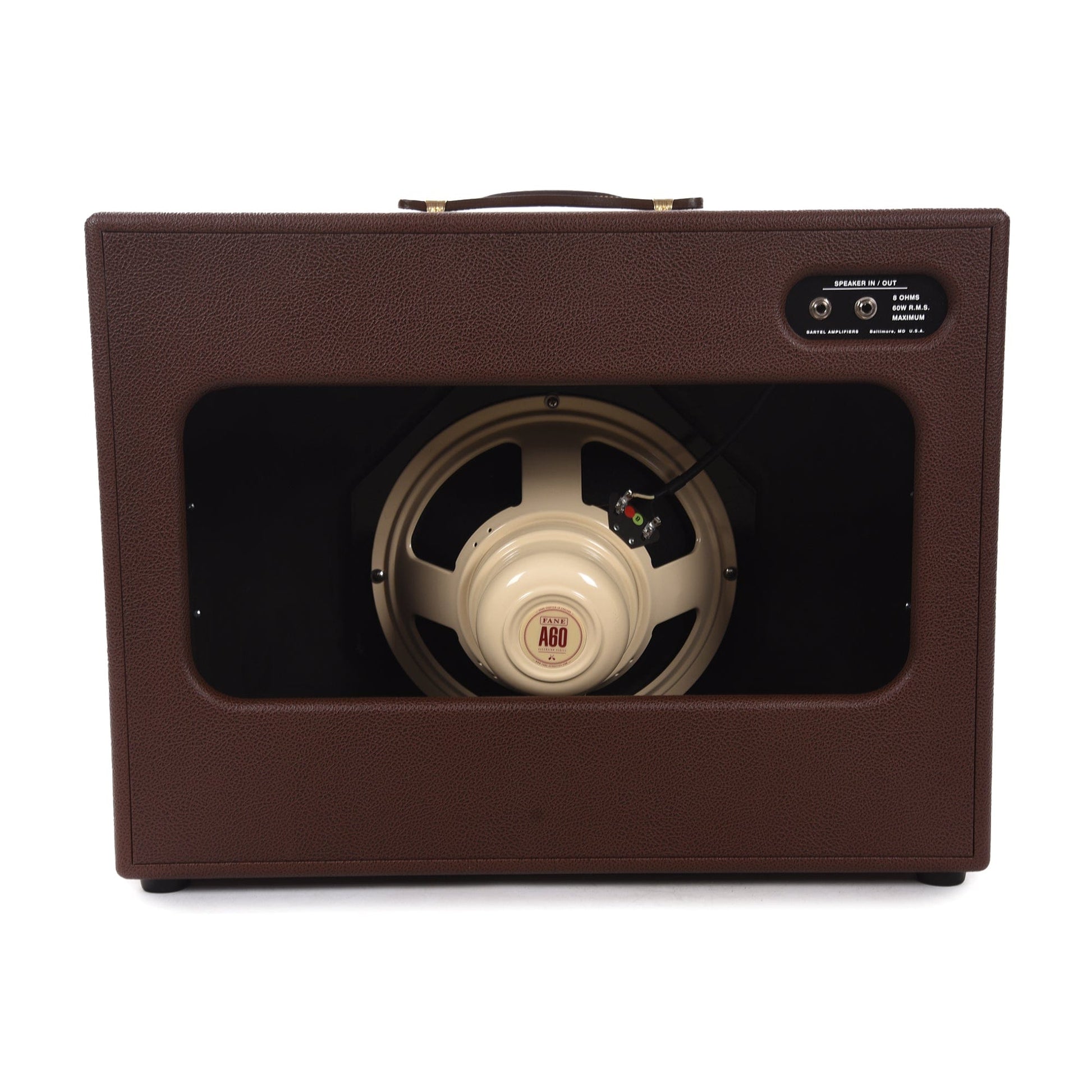 Bartel Roseland 1x12 Extension Cabinet Slanted Front Ivory/Brown Tolex w/Fane Alnico A60 Speaker Amps / Guitar Cabinets